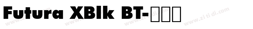 Futura XBlk BT字体转换